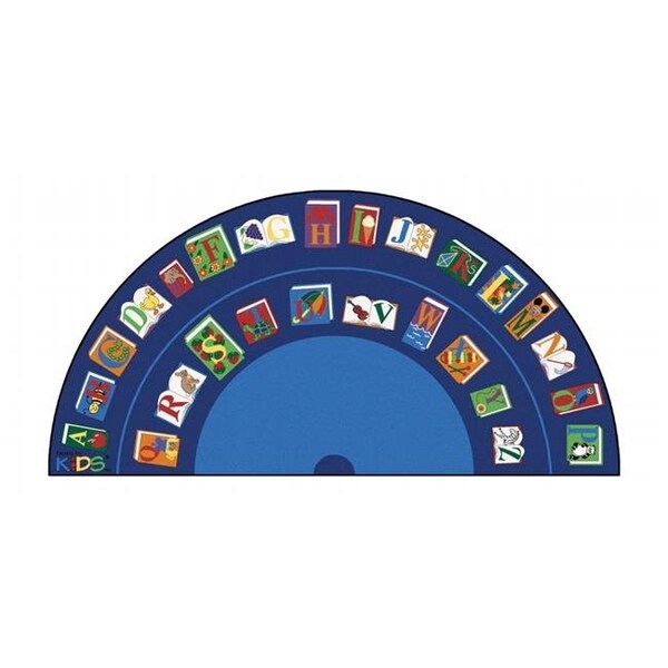 Carpets For Kids Carpets For Kids 2634 Reading by the Book Seating 6.67 ft. x 13.33 ft. Semi-Cir Rug 2634 - main